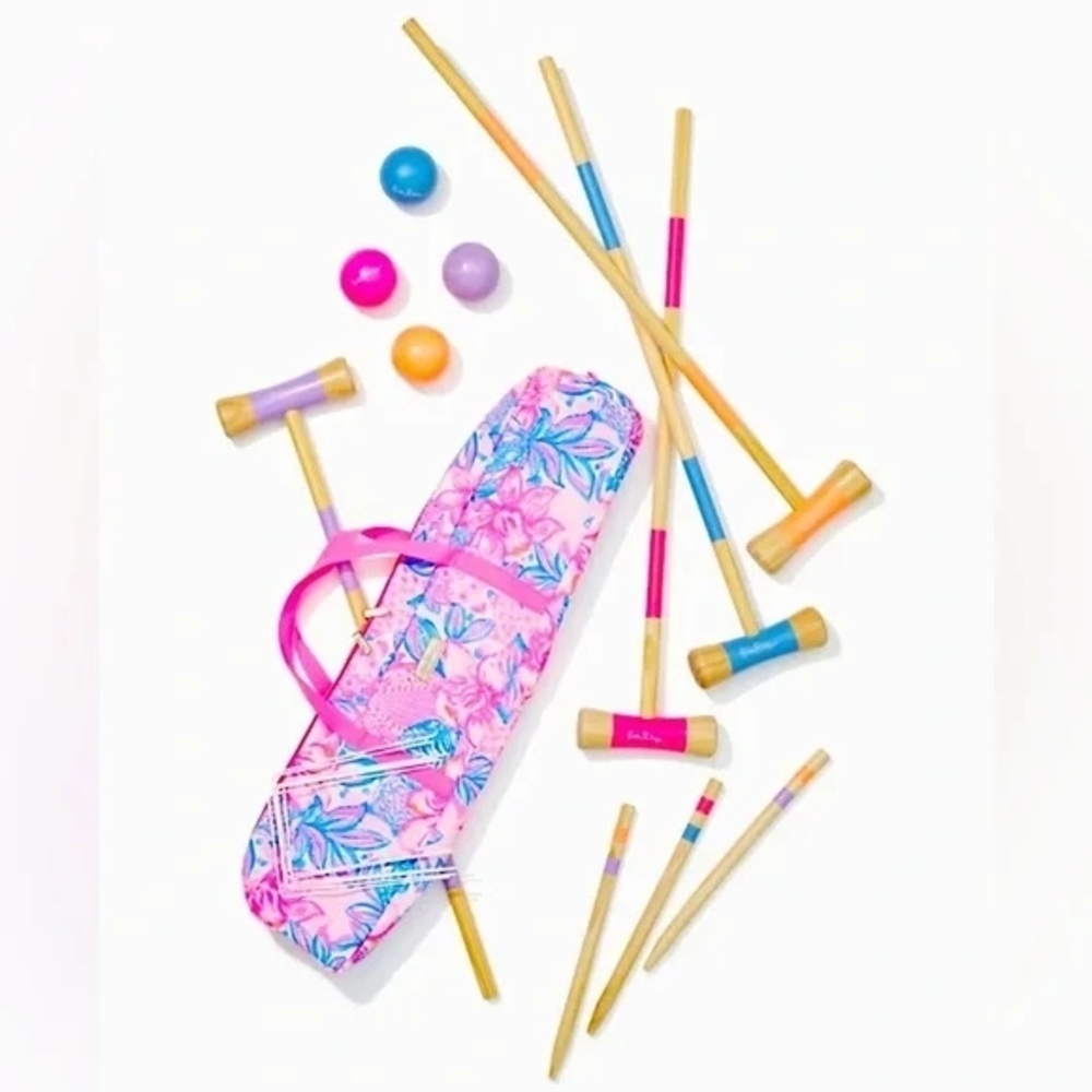 NIB Lilly Pulitzer Croquet Set